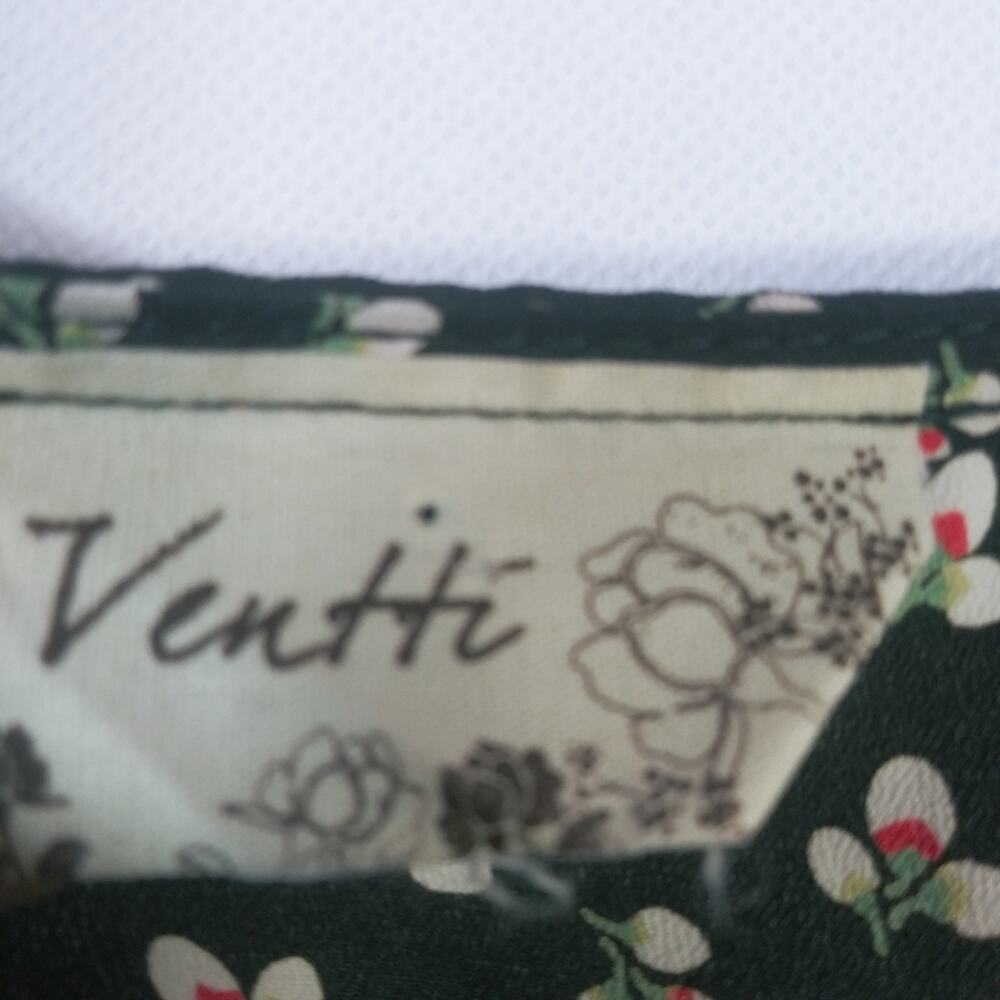 Ventti Black Sleeveless Dress Floral Print With Pockets Size L - Picture 7 of 8